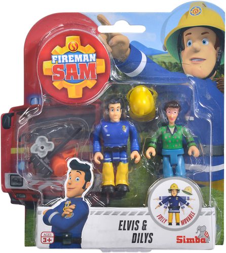 Simba Toys Fireman Sam Sam a tűzoltó figurák - Elvis és Dilys 109251026038ED