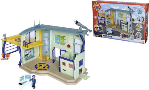 Simba Toys Fireman Sam Sam a tűzoltó: Rendőrállomás játékszett figurával 109251097038