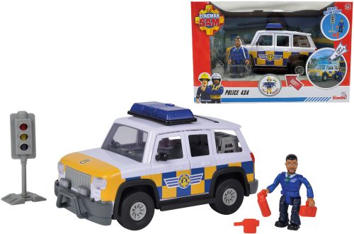 Simba Toys Fireman Sam Sam rendőrségi 4x4 terepjáró figurával 109252578038