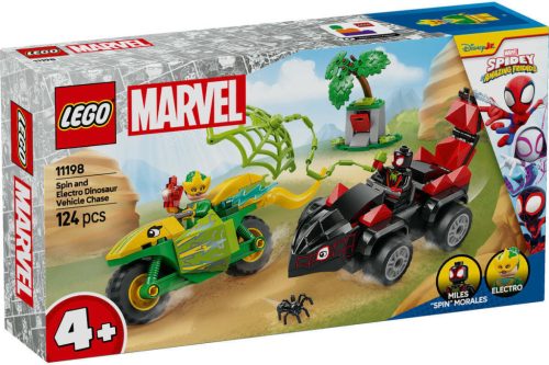 11198 LEGO® Marvel Super Heroes Spin és Electro: Üldözés a dinójárművel