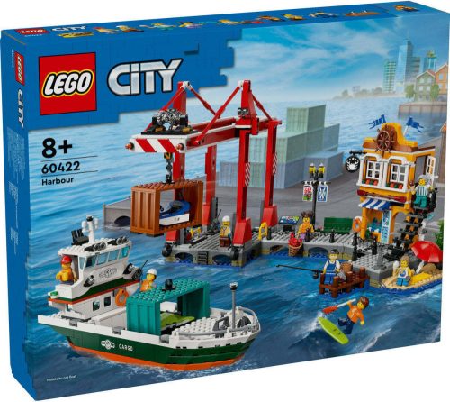 60422 LEGO® City Tengerparti kikötő teherszállító hajóval