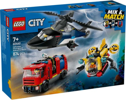 60462 LEGO® City Helikopter, tűzoltóautó és tengeralattjáró egy csomagban