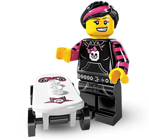 COL06-12 LEGO® Minifigurák 6. sorozat Gördeszkás lány