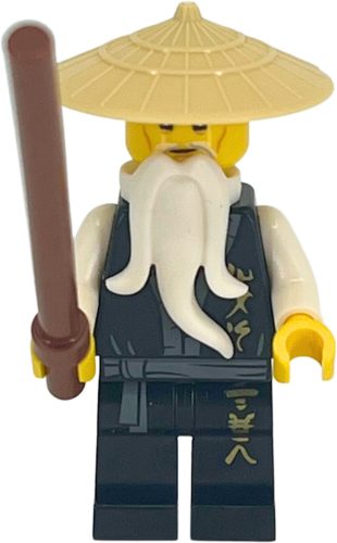 NJO495-1 LEGO® Minifigurák NINJAGO® Wu Mester fekete ruhában