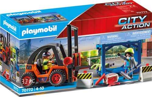 Playmobil City Action 70772 Targonca szállítmánnyal